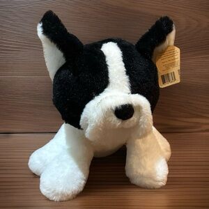 ANIMAL ADVENTURE Realistic Boston Terrier French Bulldog Plush Stuffed W/tag 11”